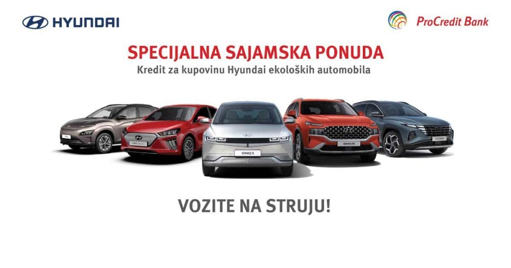 Krediti za Hyundai električne automobile - specijalna sajamska ponuda