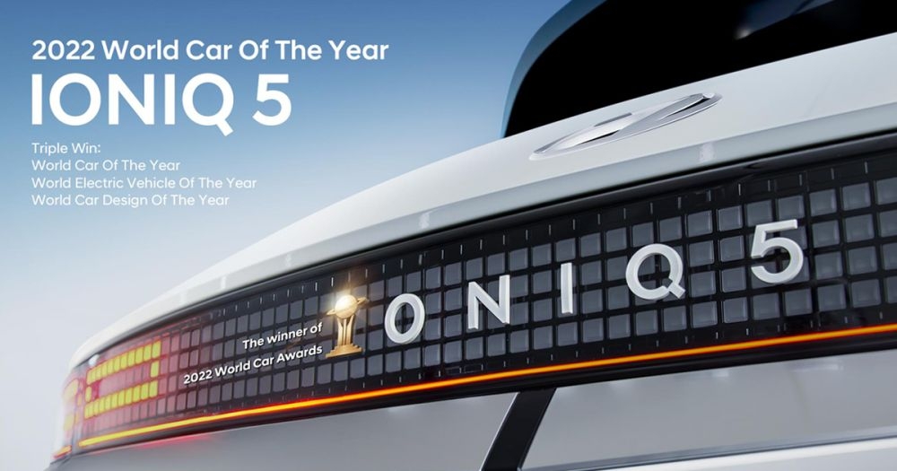 Hyundai IONIQ 5 proglašen za Svetski automobil godine, Električno vozilo godine i Dizajn automobila godine