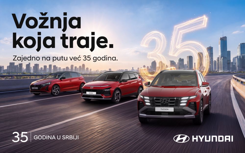 Hyundai obeležava 35 godina prisustva na tržištu Srbije uz rođendanske pogodnosti i događaje širom zemlje