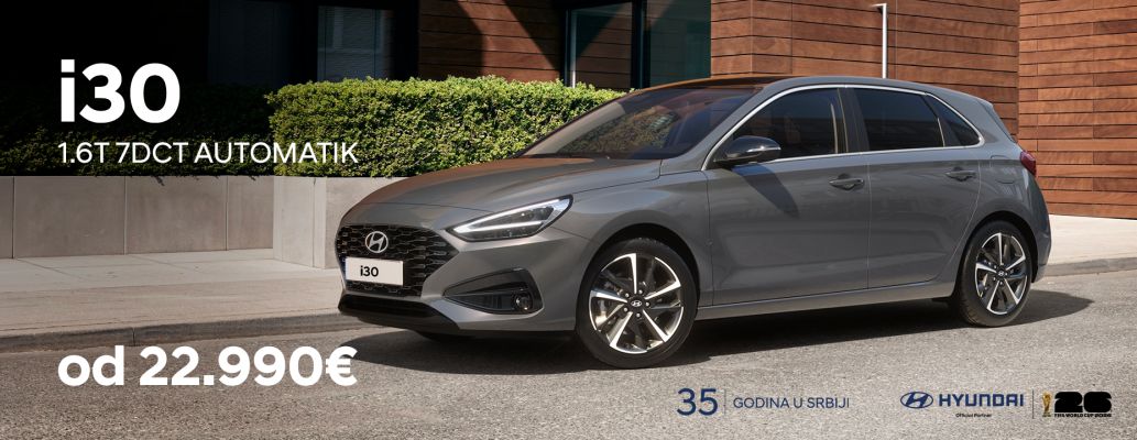 Hyundai i30 automatik već od 22.990€!