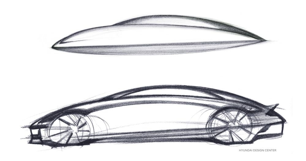 Hyundai Motor IONIQ 6 predstavljen na skici koncepta