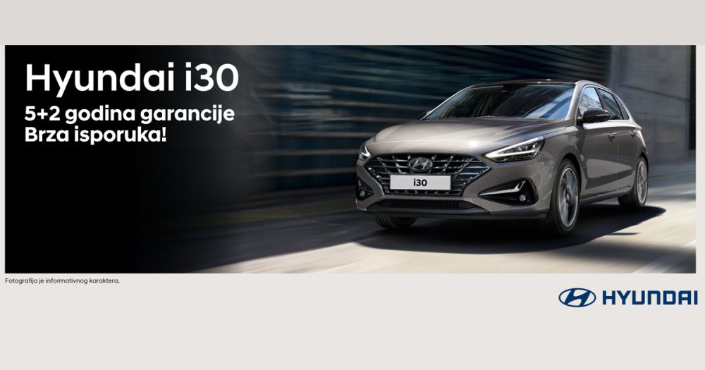 Hyundai i30. Isporuka odmah.