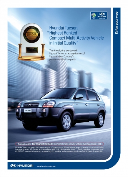 Hyundai visoko rangiran prema istraživanju J.D. Power and Associates