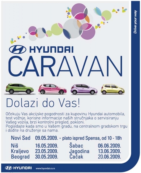 Velika akcija Hyundai Auto Beograda - "Hyundai karavan"